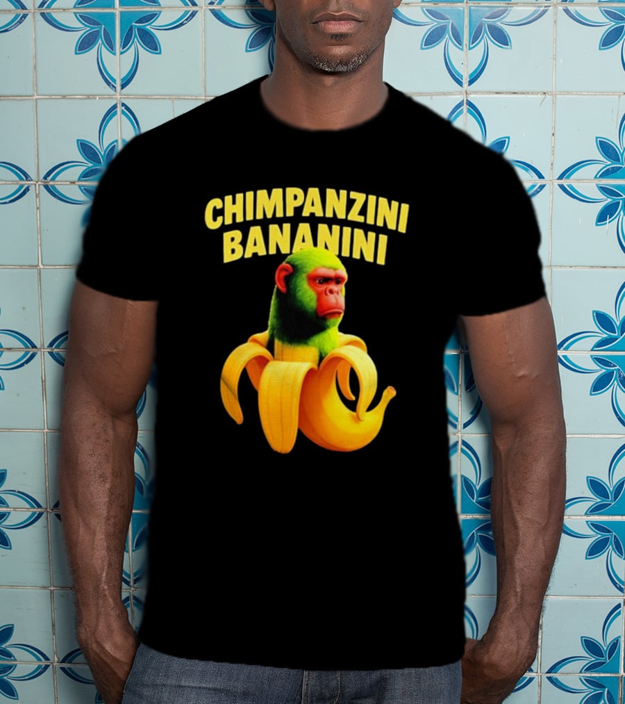 Chimpanzini Bananini Fun Italian Brandnot Style T-Shirt