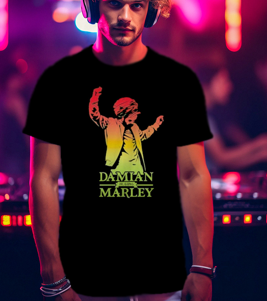Damian Marley Reggae Colors Dancing T-Shirt