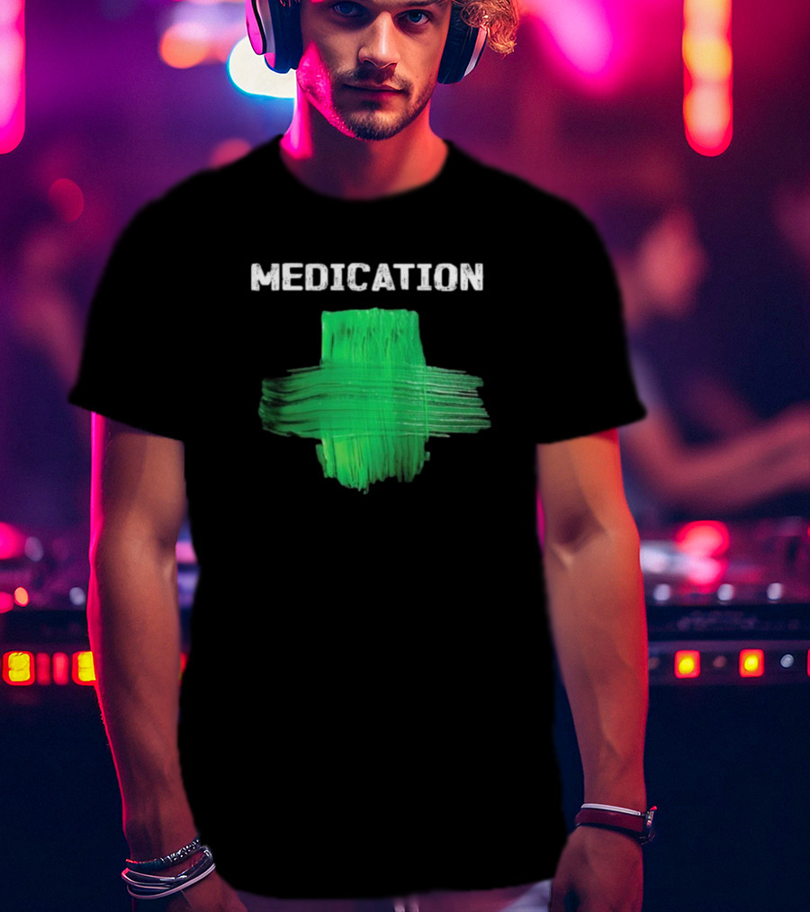 Damian Marley Medication Green Cross T-Shirt
