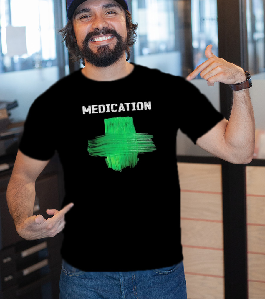 Damian Marley Medication Green Cross T-Shirt