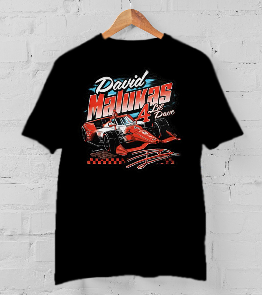 David Malukas Racecar 4 Lil Dave Racing Tribute Motorsports T-Shirt