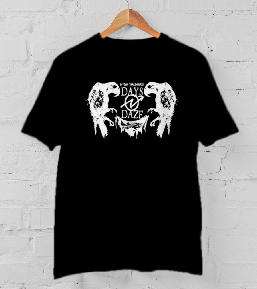 Days N’ Daze H-Town Thrash Grass Parrot Symbol Design T-Shirt
