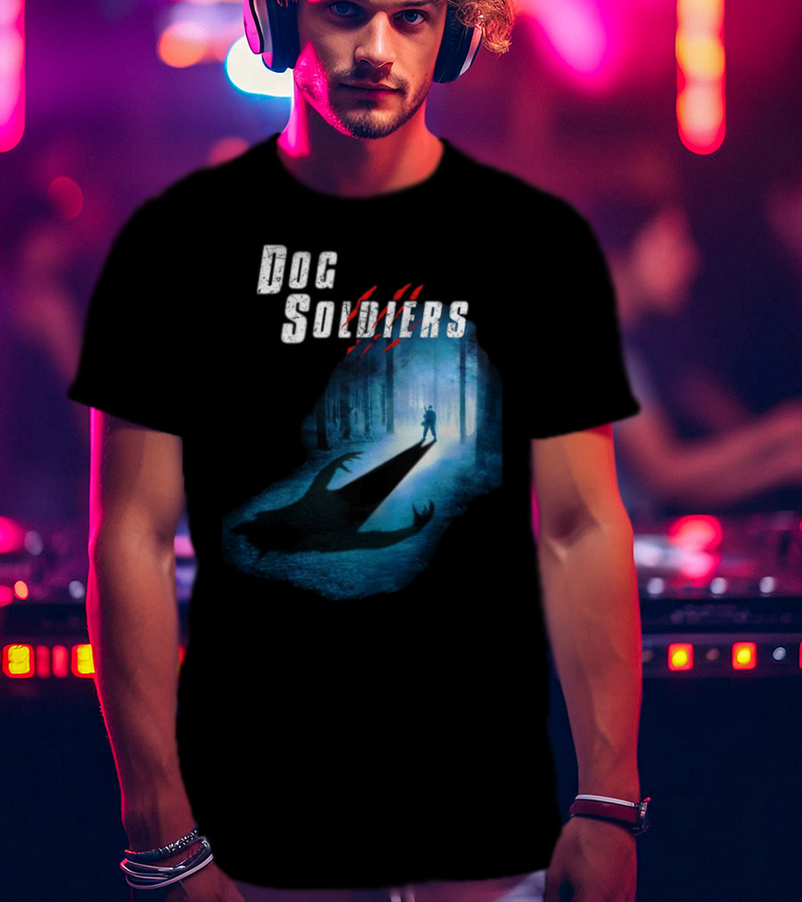 Dog Soldiers Werewolf Shadow In Forest Scene T-Shirt