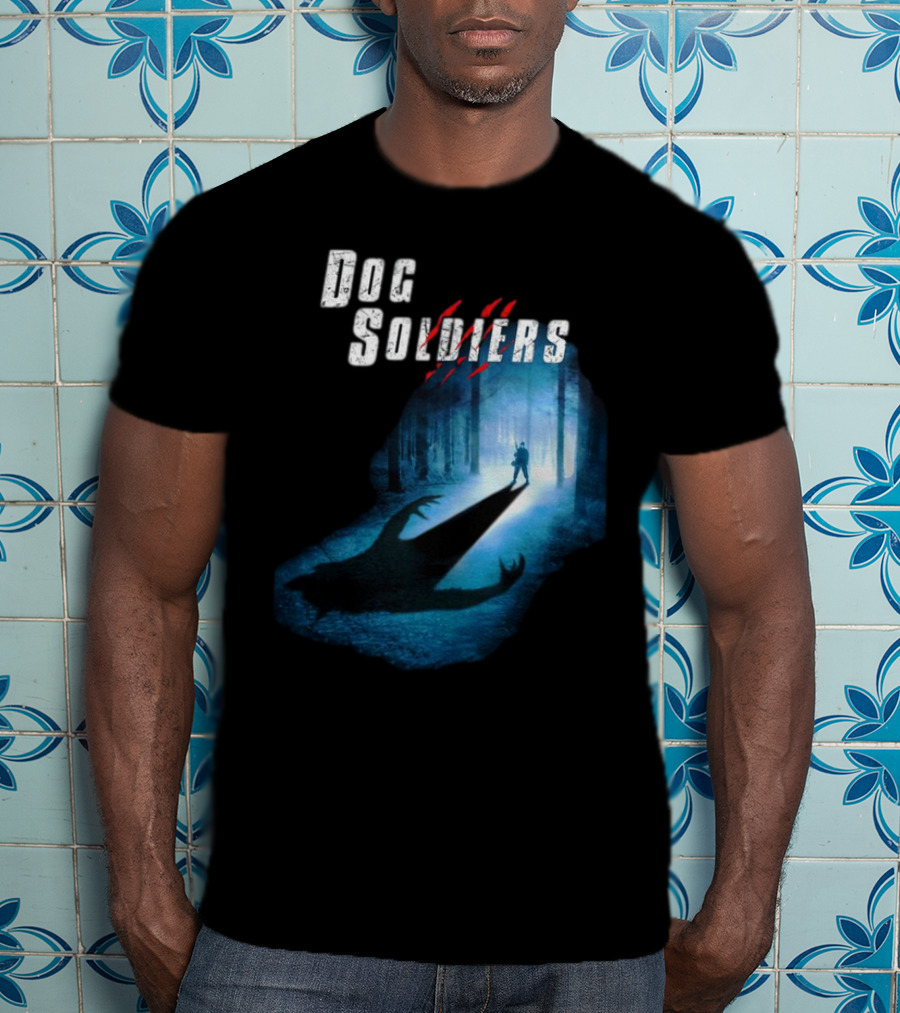 Dog Soldiers Werewolf Shadow In Forest Scene T-Shirt