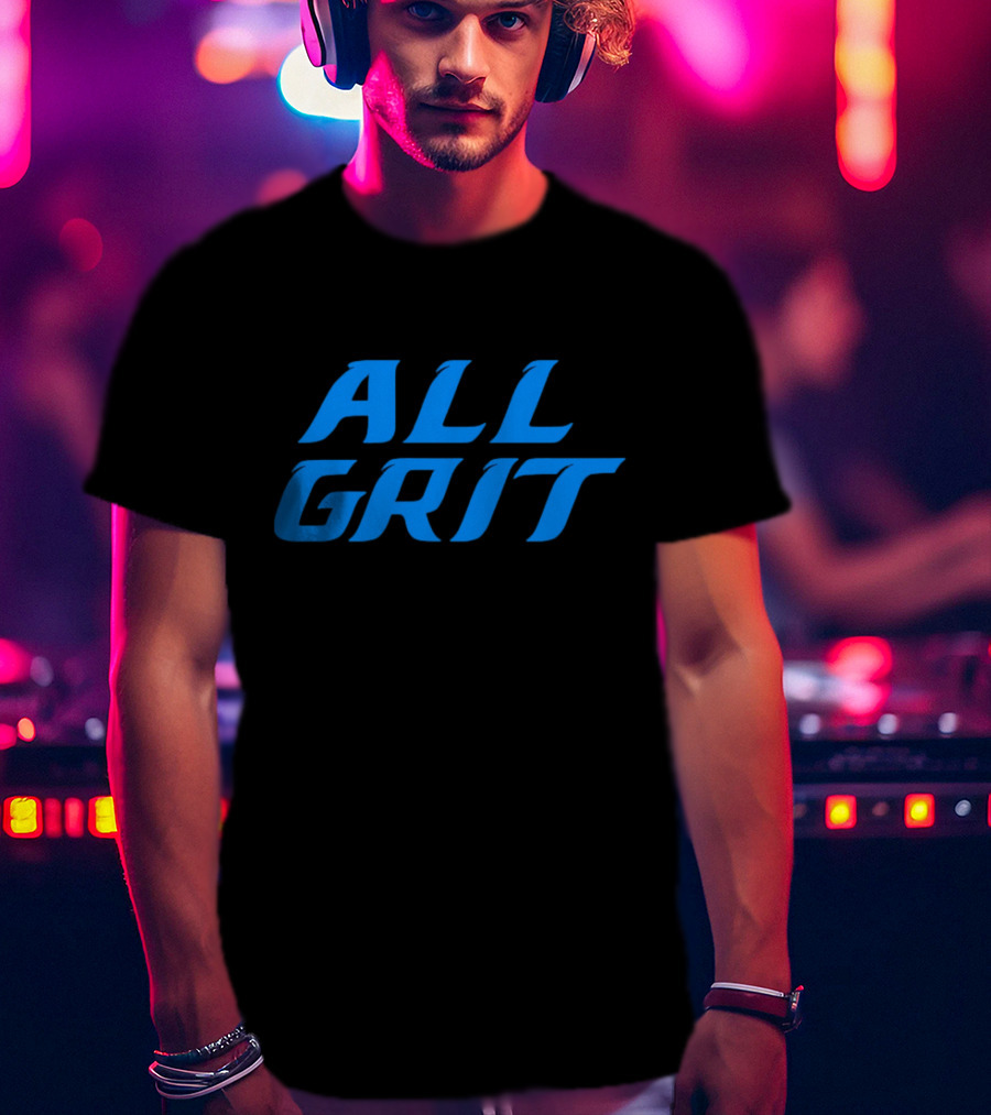 Detroit All Grit Football Motivation T-Shirt