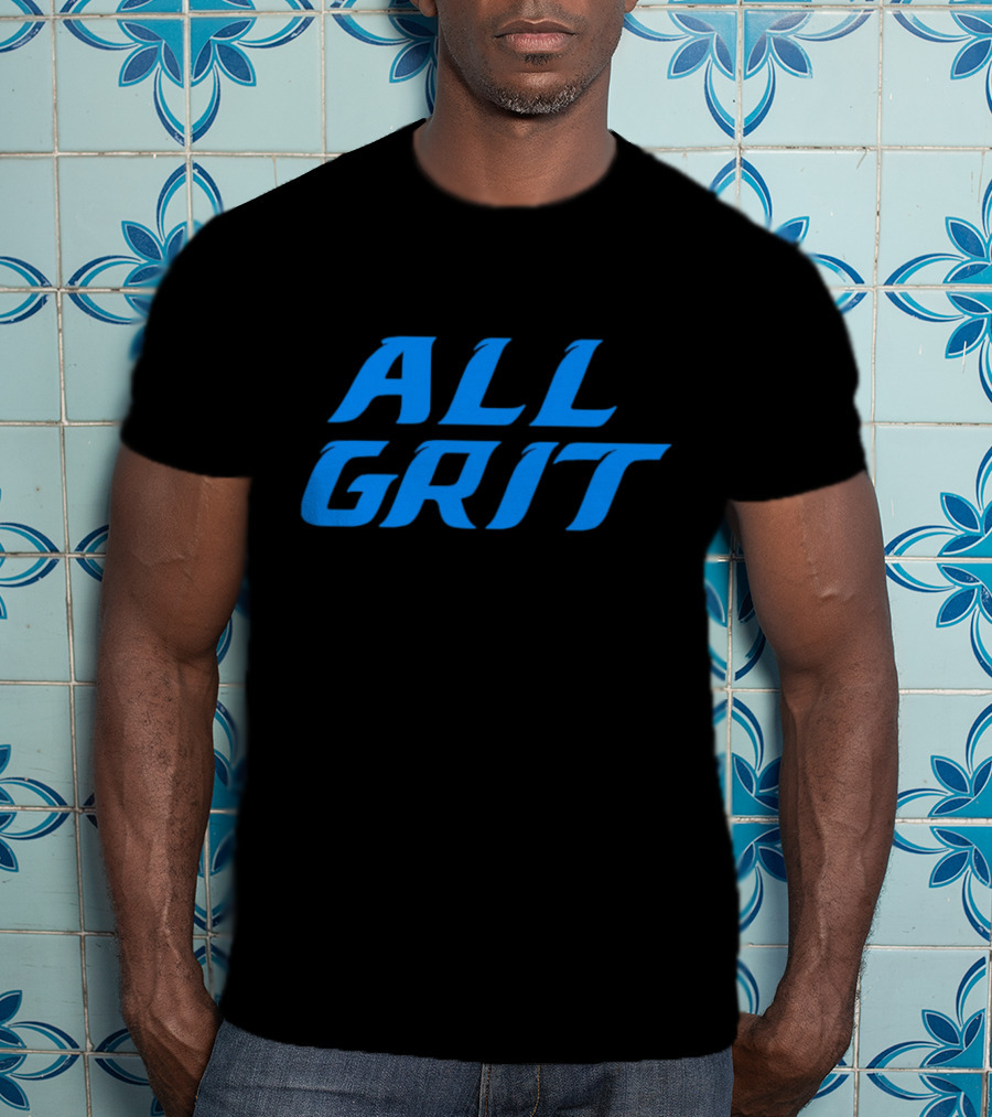 Detroit All Grit Football Motivation T-Shirt
