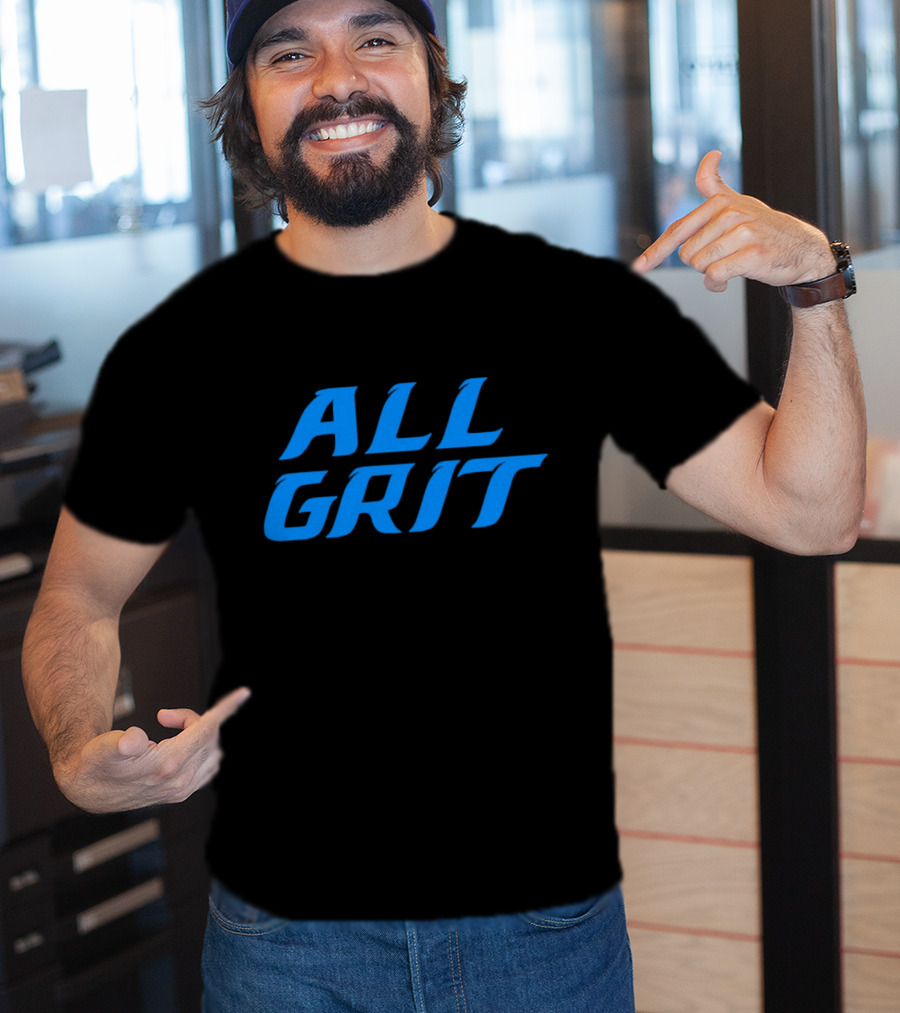 Detroit All Grit Football Motivation T-Shirt