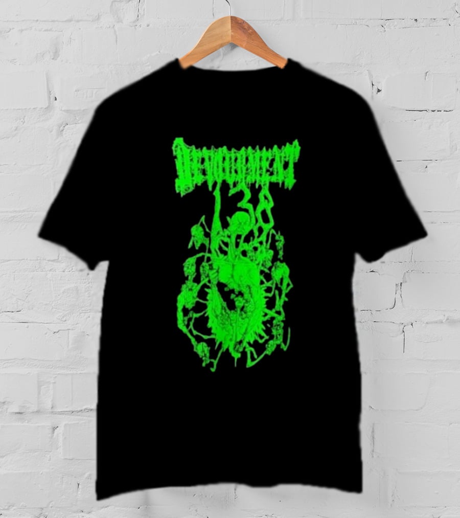 Devourment Butcher The Weak Green Splatter Graphic T-Shirt