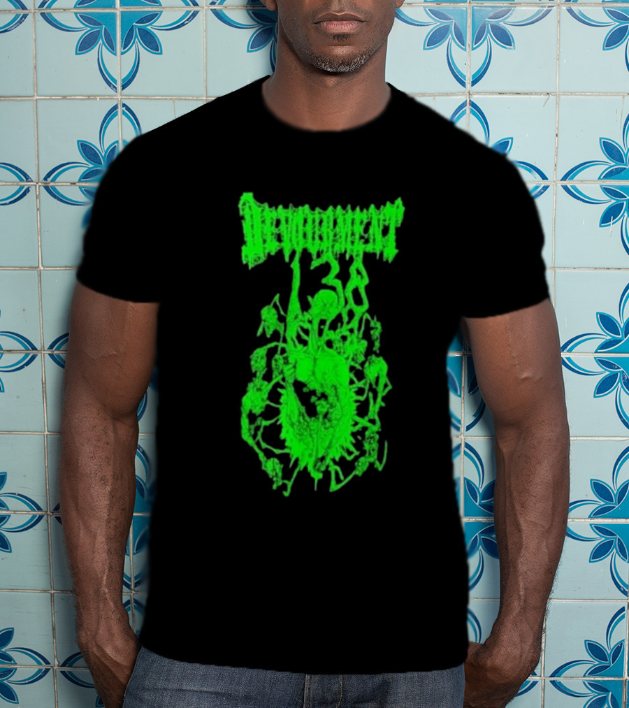 Devourment Butcher The Weak Green Splatter Graphic T-Shirt