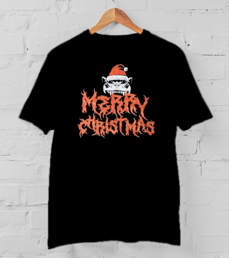 Merry Christmas Download Festival Santa Hat Monster T-Shirt