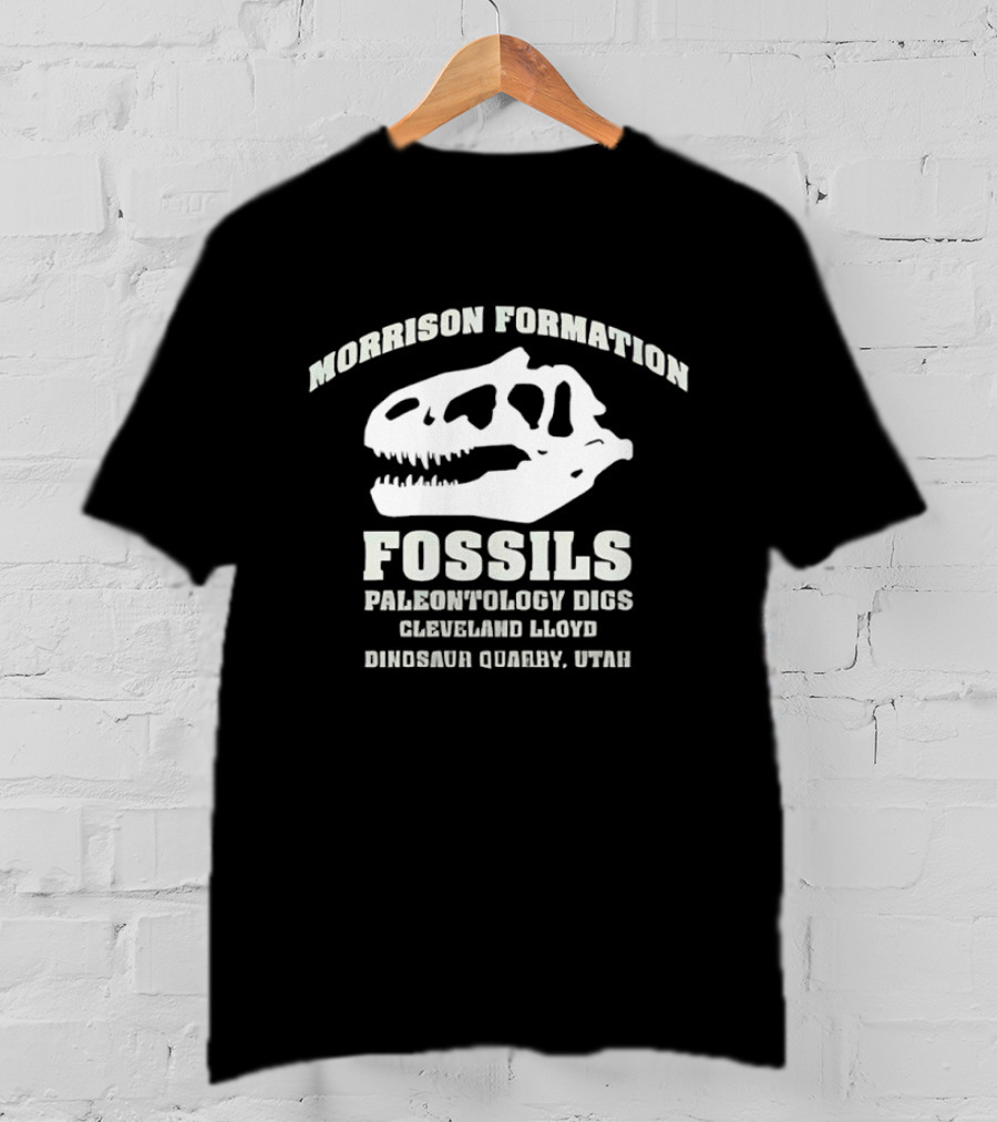 Morrison Formation Fossils Paleontology Digs Cleveland Lloyd Dinosaur Quarry Utah T-Shirt