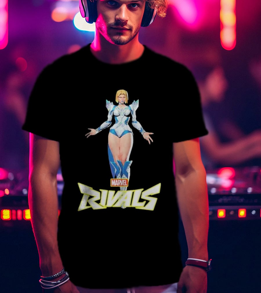 Emma Frost Marvel Rivals Season 2 Hellfire Gala Game Characters T-Shirt