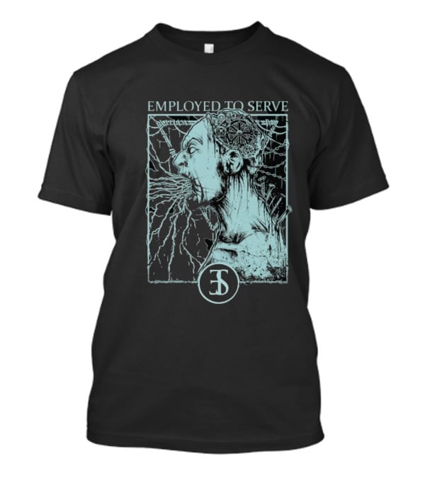 Employed To Serve Force Fed Intense Scream Artwork T-Shirt