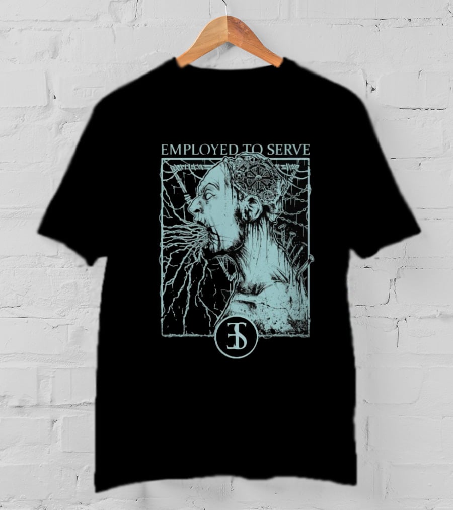Employed To Serve Force Fed Intense Scream Artwork T-Shirt