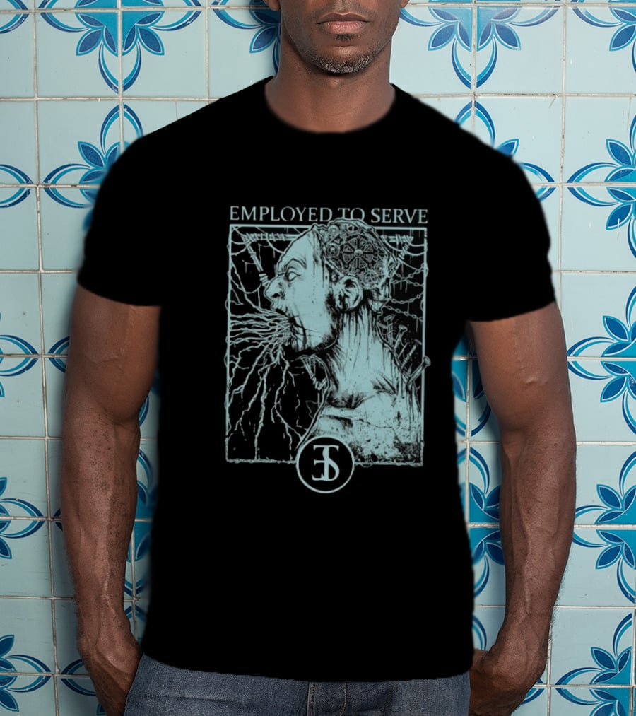 Employed To Serve Force Fed Intense Scream Artwork T-Shirt