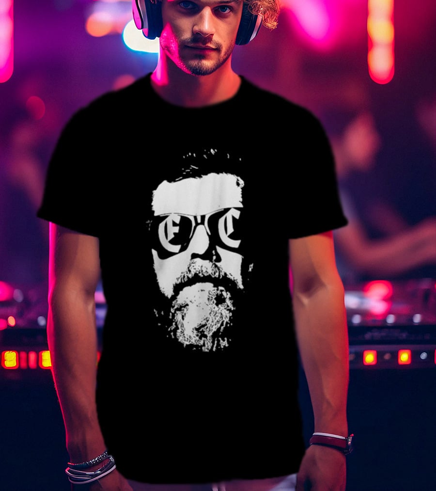 Erik Cohen Live Aus Der Vergangenheit II Abstract White Face With Sunglasses T-Shirt