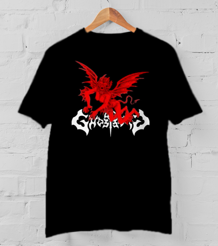 Ghost Supply Red Anarchy Angel Design USA T-Shirt