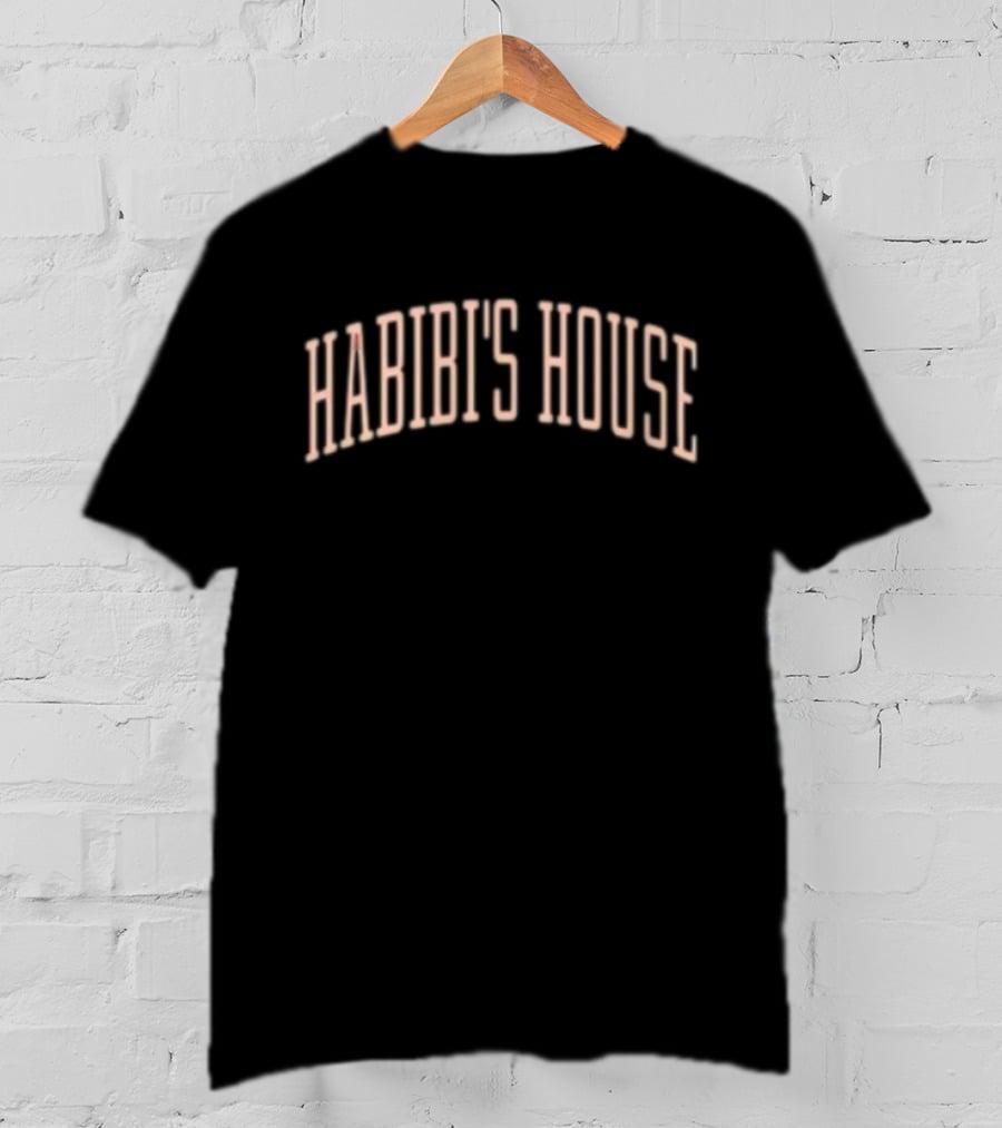 Habibi's House Retro 3D Text T-Shirt