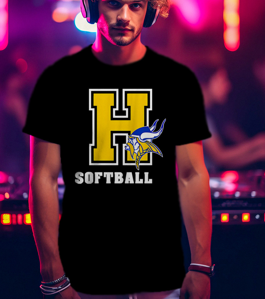 Francis Howell Vikings H Softball T-Shirt