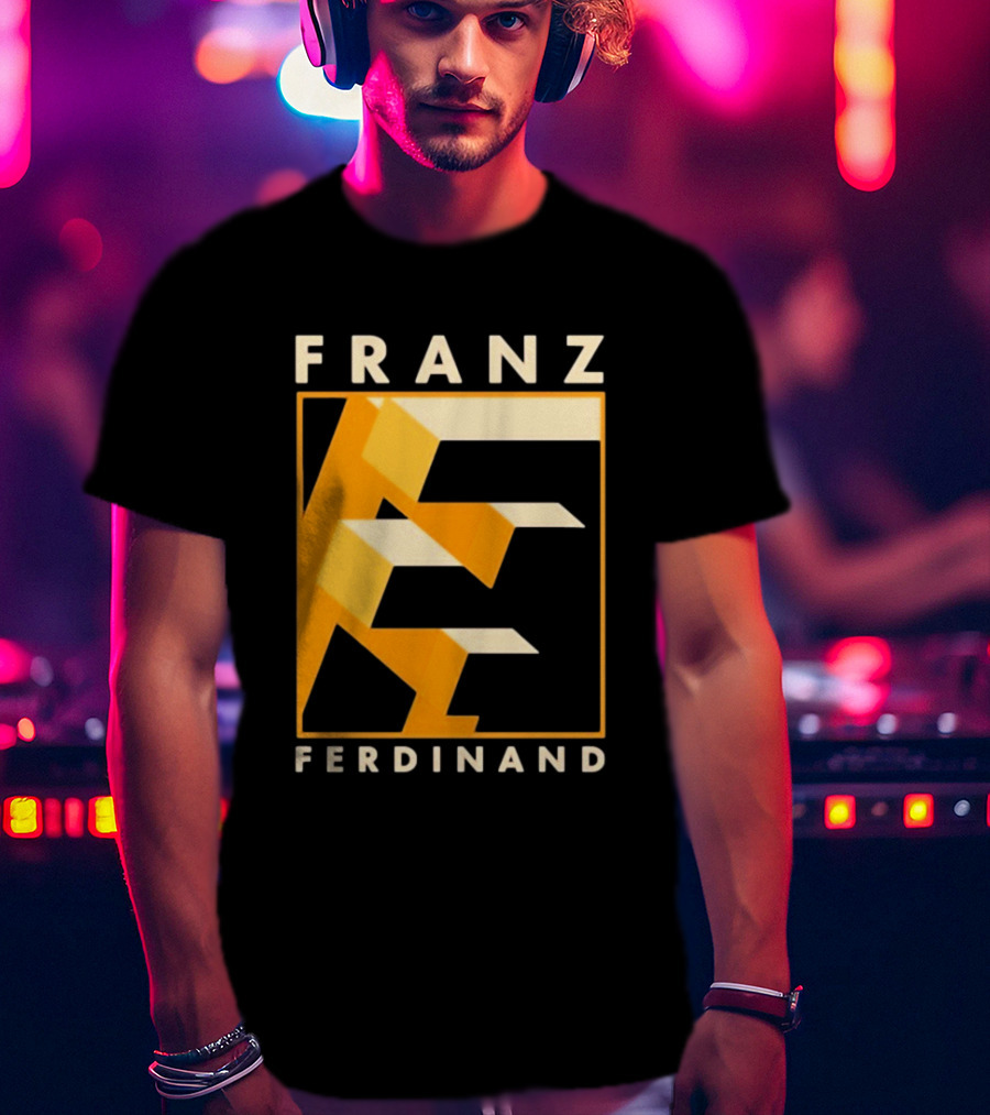 Franz Ferdinand Orange Geometric E T-Shirt