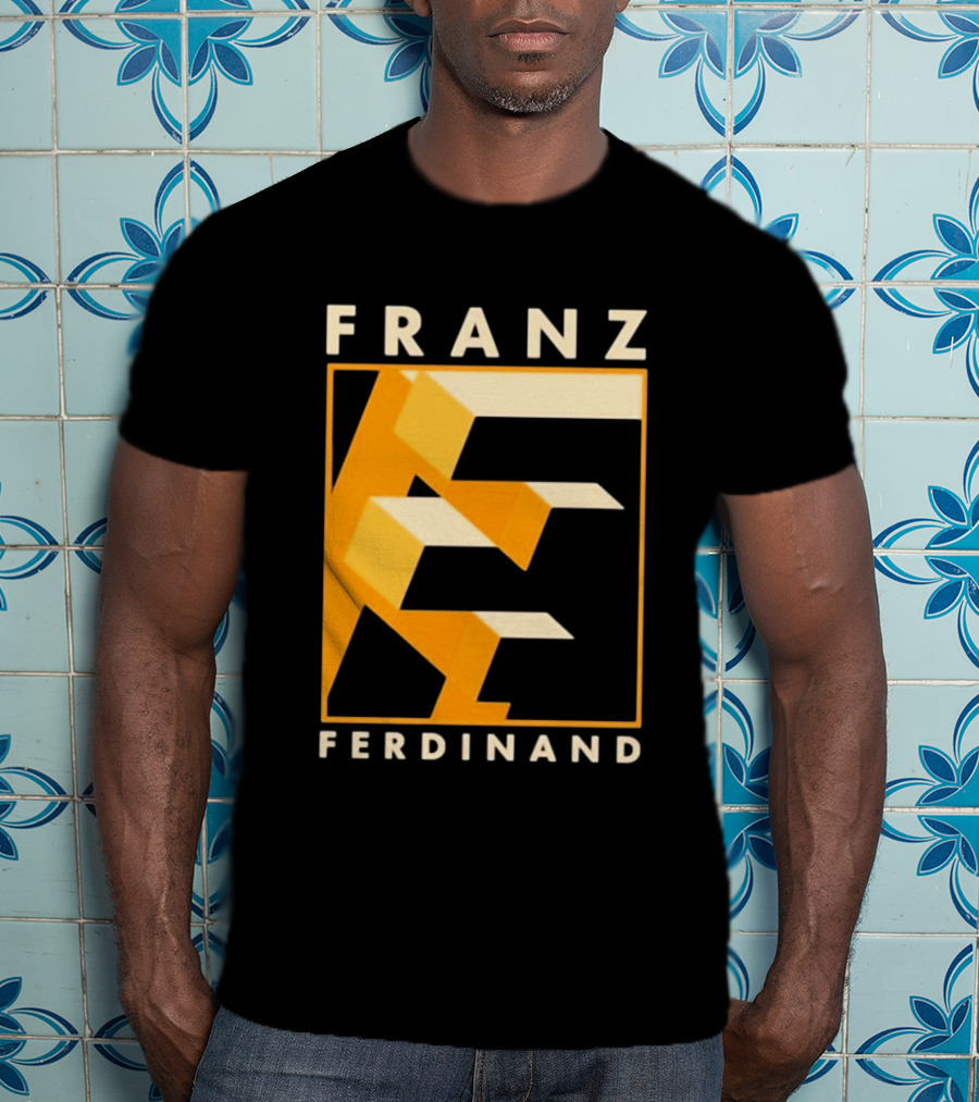 Franz Ferdinand Orange Geometric E T-Shirt