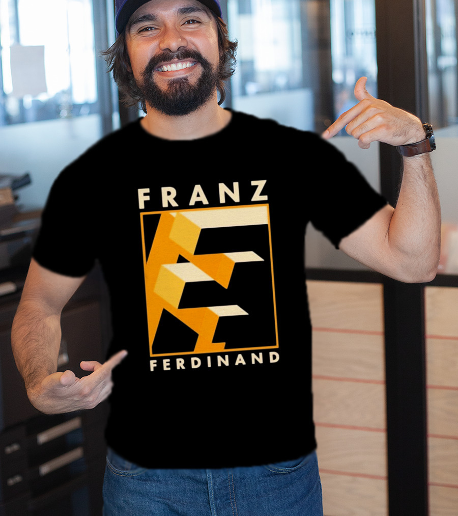 Franz Ferdinand Orange Geometric E T-Shirt