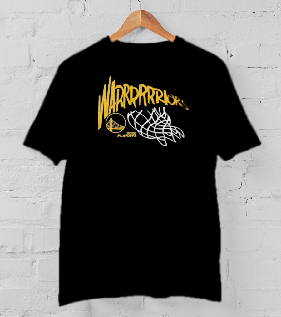Golden State Warriors 2025 Playoffs Basketball Swish T-Shirt