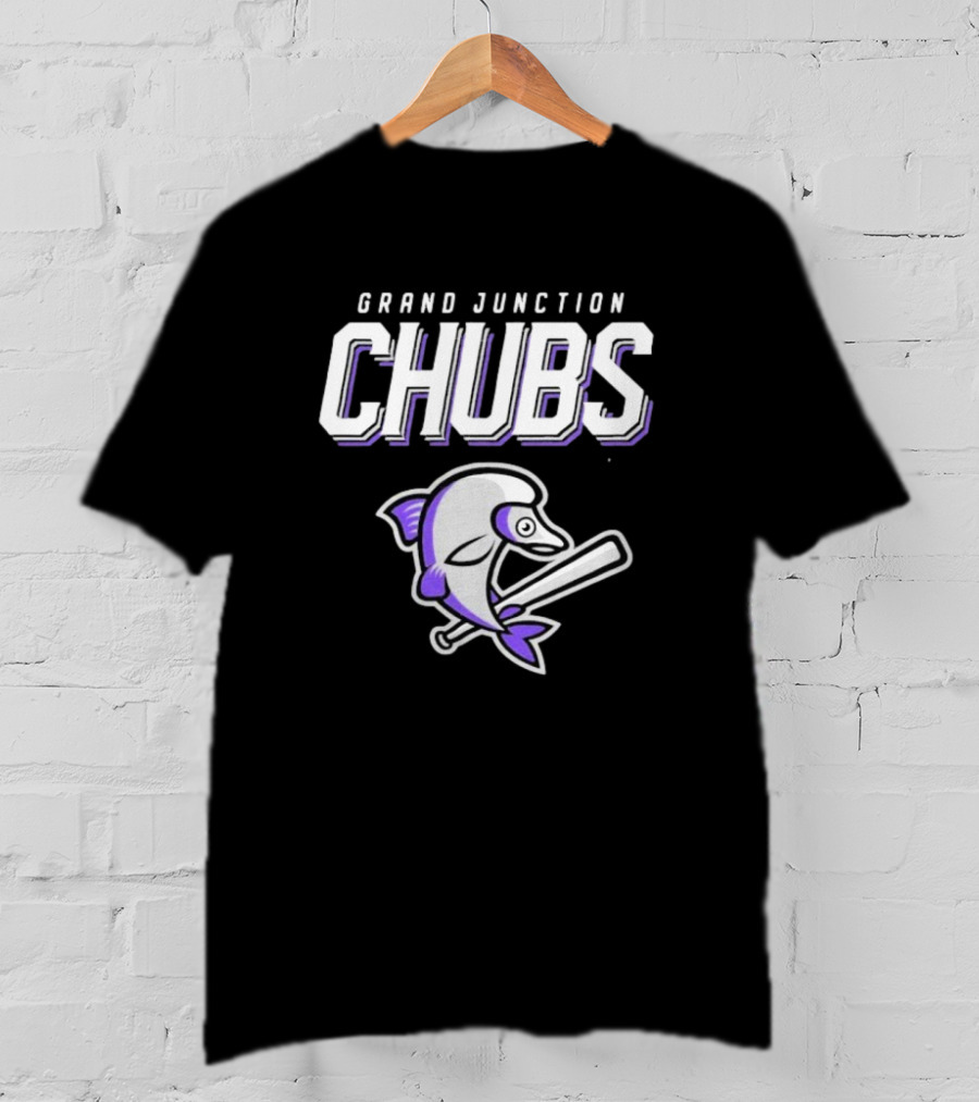 Grand Junction Chubs Baseball Fish Mascot T-Shirt
