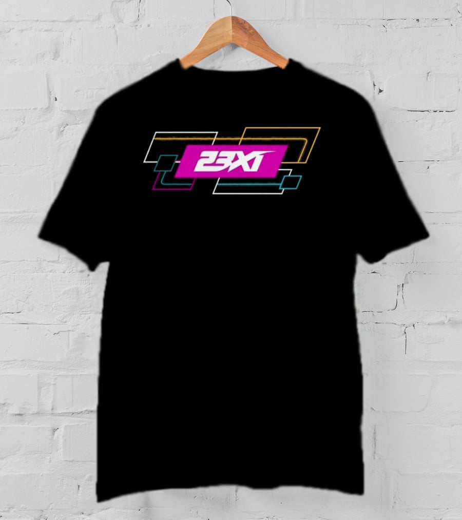 23XI Racing Team Colorful Geometric Elements T-Shirt