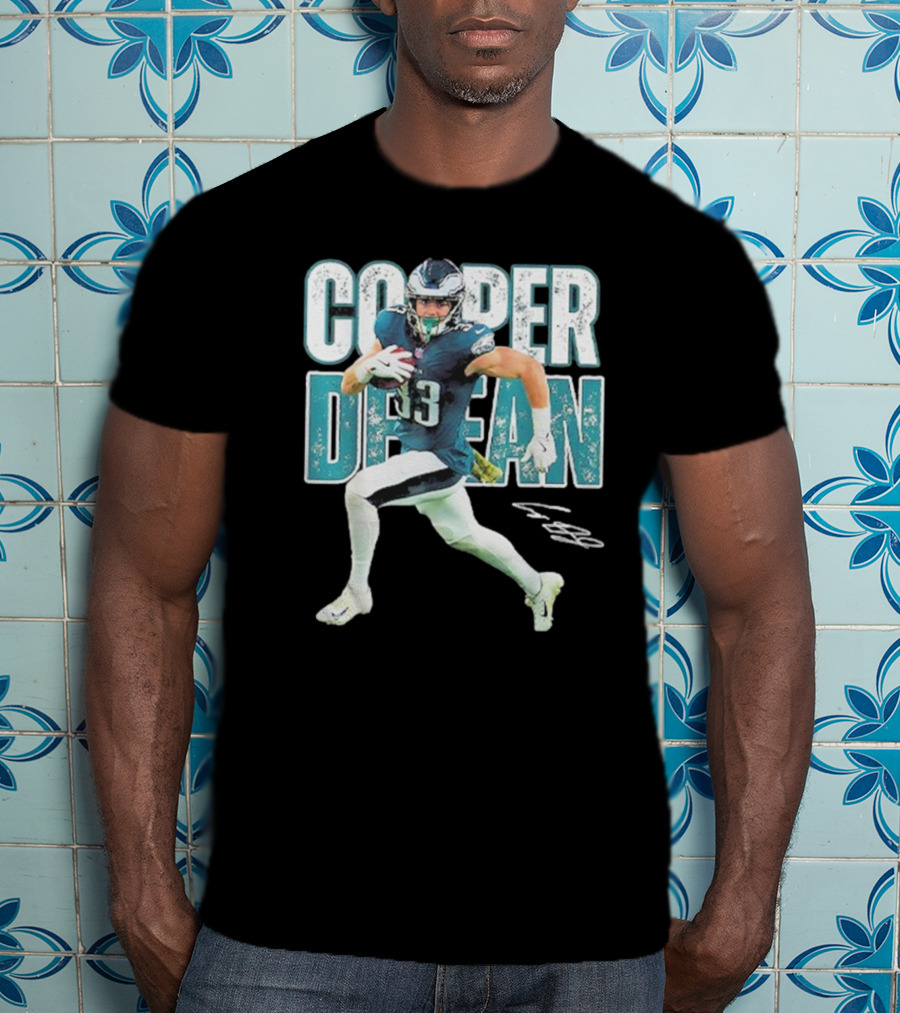 Cooper Dejean 33 Philadelphia Eagles Football Player T-Shirt
