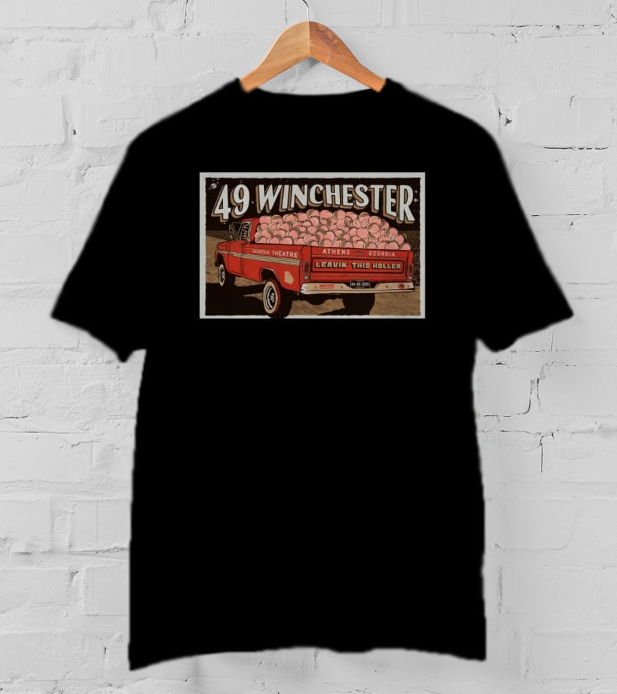 49 Winchester Georgia Theatre Athens April 3 2025 Leavin This Holler T-Shirt