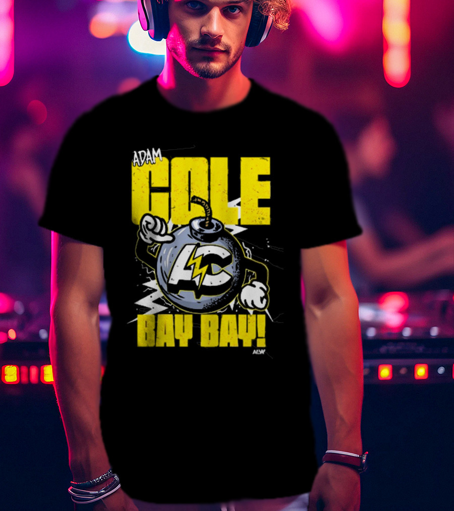 Adam Cole Bay Bay AC Bombs Away Comic Style T-Shirt