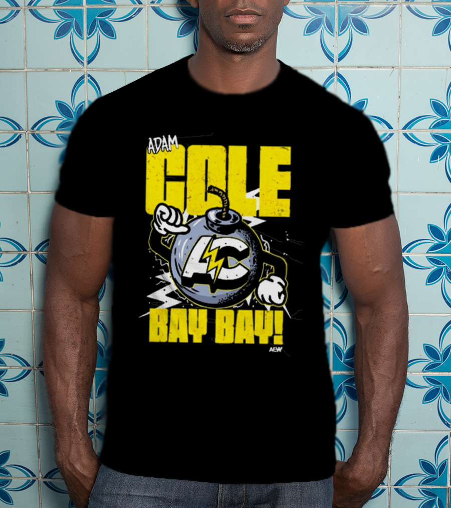 Adam Cole Bay Bay AC Bombs Away Comic Style T-Shirt