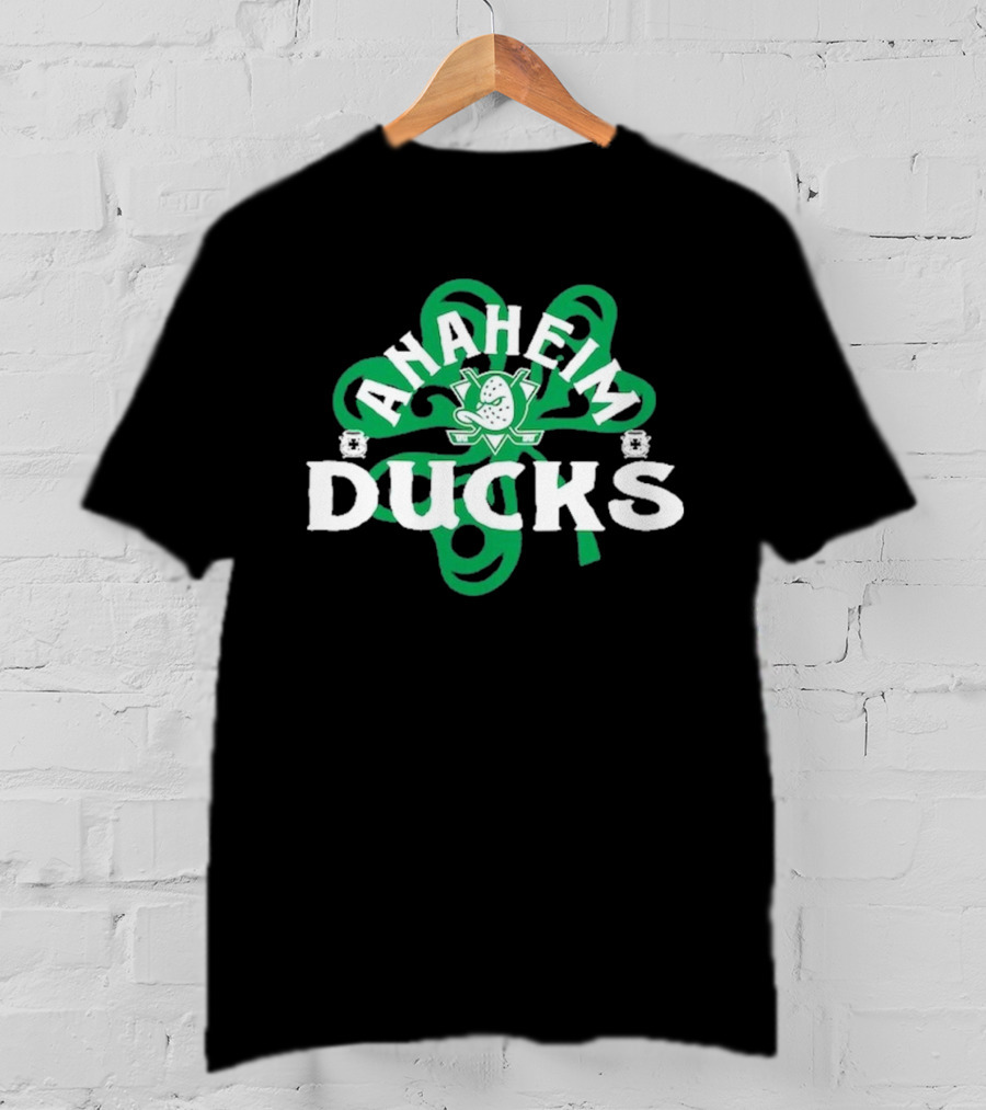 Anaheim Ducks St. Patrick’s Day Shamrock T-Shirt
