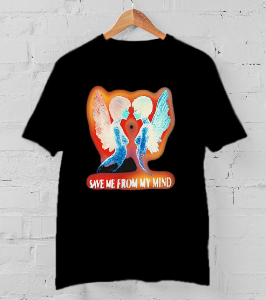 Angel Save Me From My Mind Wings Reflection T-Shirt