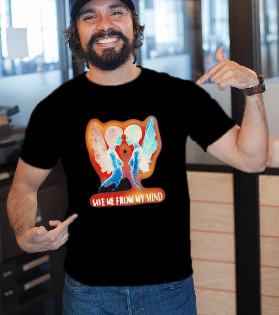 Angel Save Me From My Mind Wings Reflection T-Shirt
