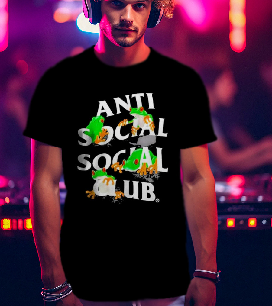 Anti Social Social Club Red Eyes Frog T-Shirt