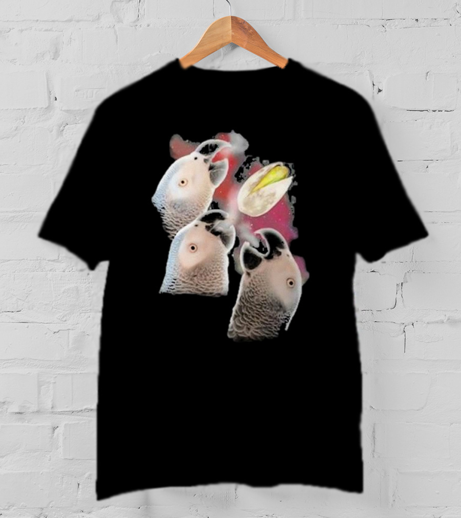 Apollo And Frens Three Cockatoos With Moon And Space Theme T-Shirt