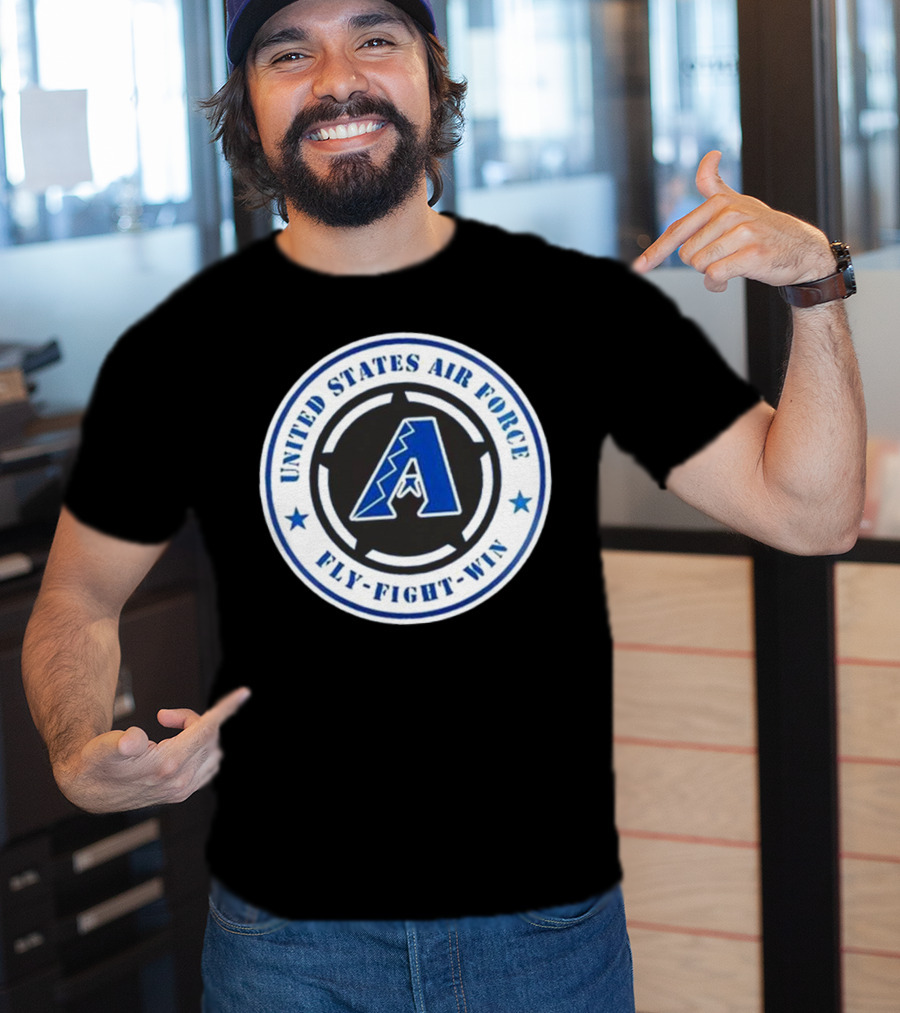 Arizona Diamondbacks United States Air Force Fly Fight Win Military Appreciation Night 2025 T-Shirt