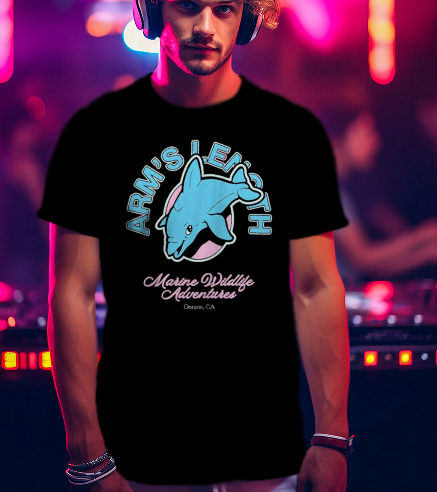 Arm’s Length Marine Wildlife Adventures Ontario CA Dolphin T-Shirt