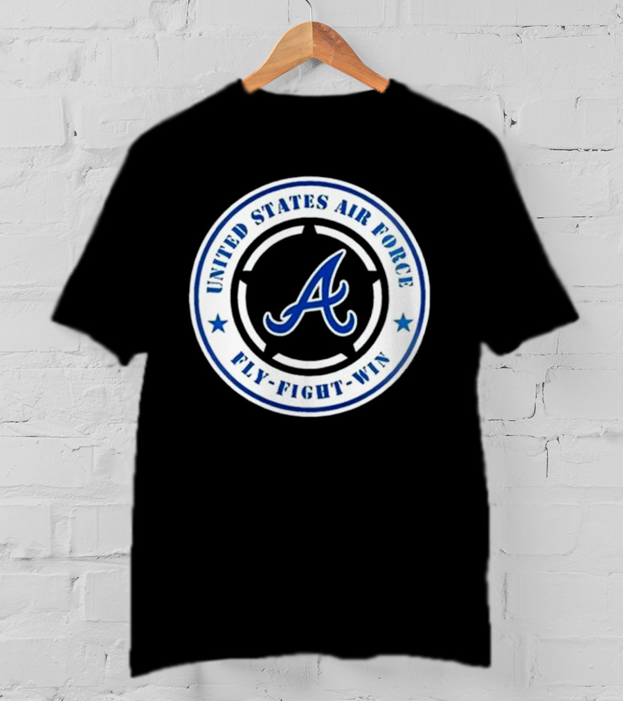 Atlanta Braves United States Air Force Fly Fight Win Military Appreciation Night 2025 T-Shirt