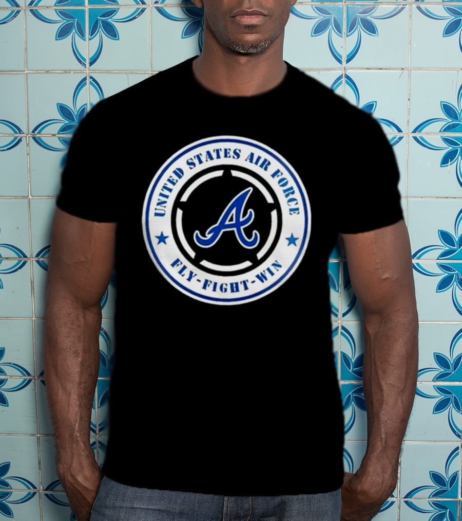 Atlanta Braves United States Air Force Fly Fight Win Military Appreciation Night 2025 T-Shirt