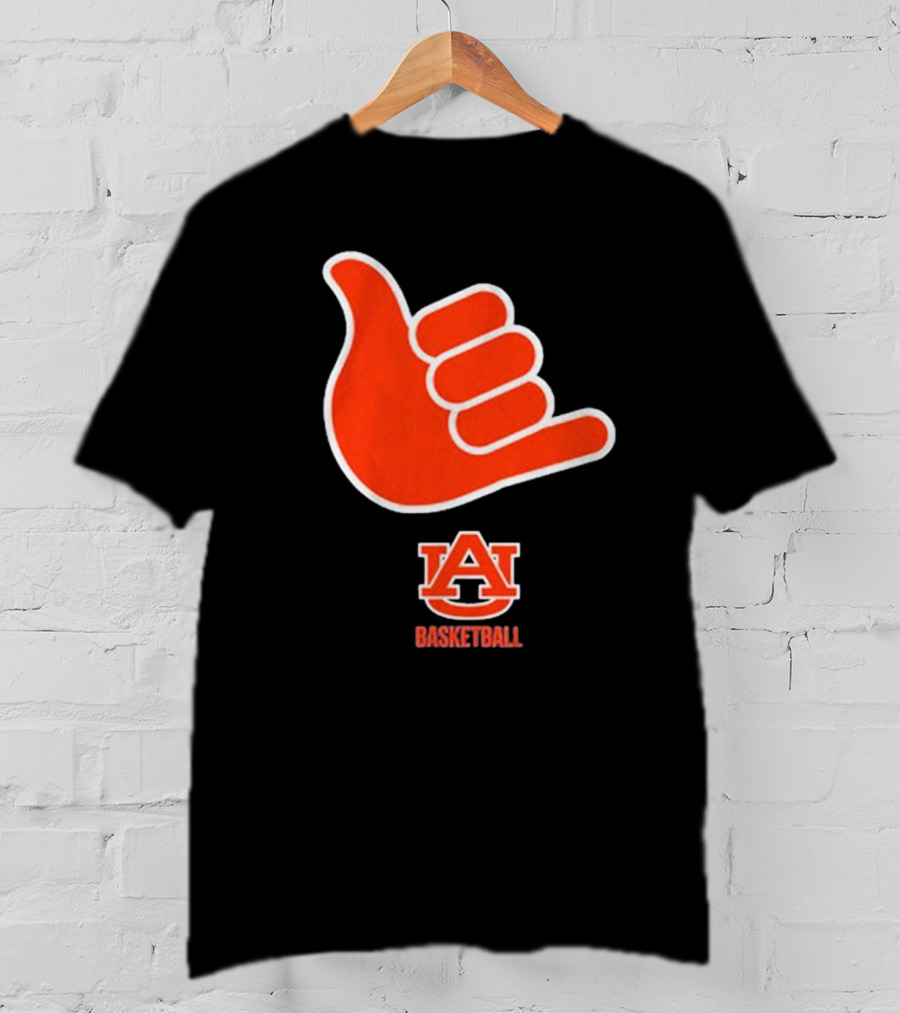 Auburn Basketball AU Shaka Hand Sign T-Shirt