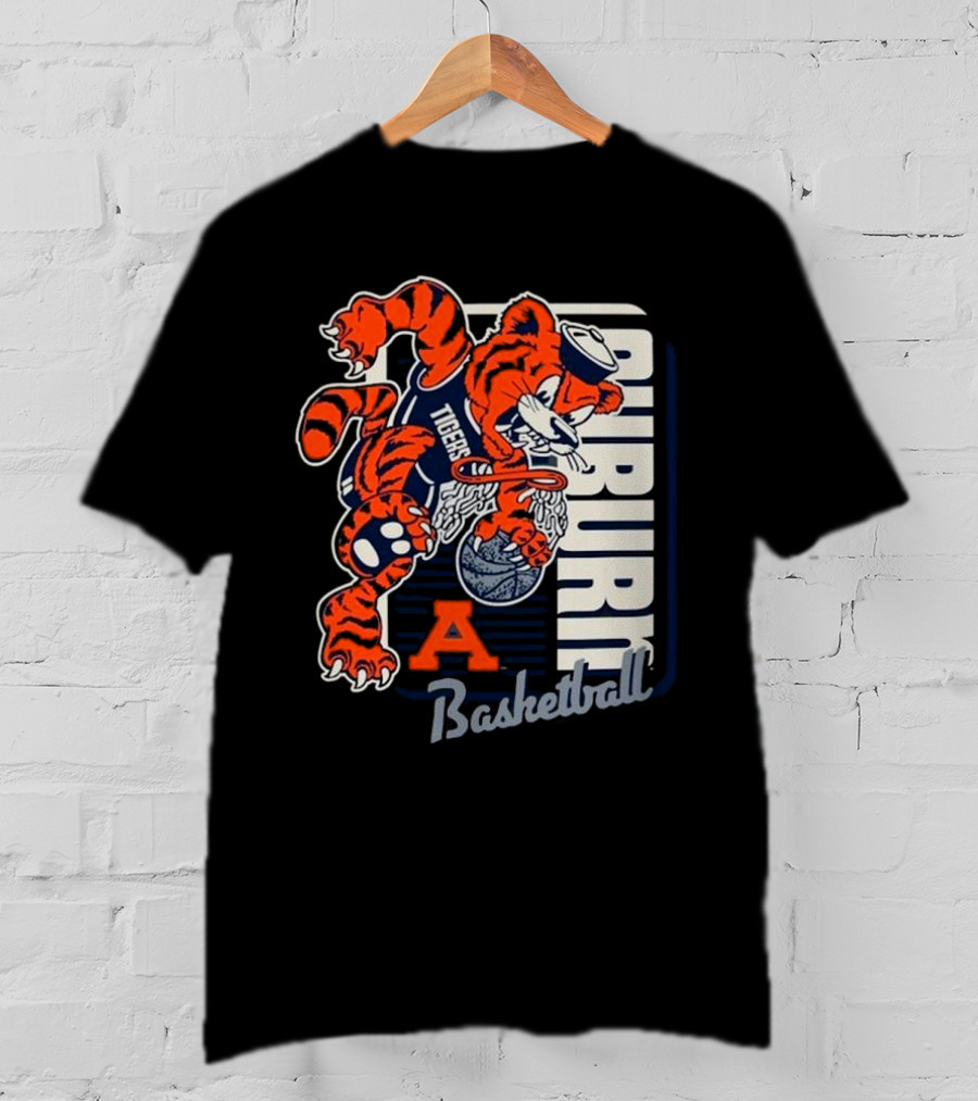 Auburn Tigers Basketball Mascot Dunk Tiger 2025 T-Shirt