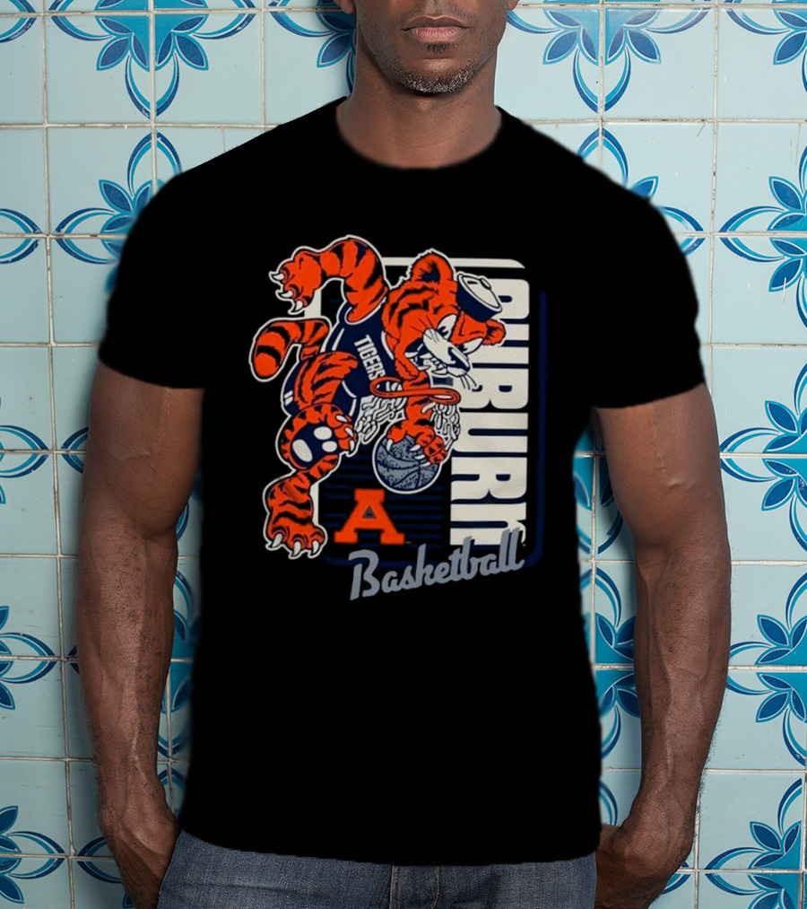 Auburn Tigers Basketball Mascot Dunk Tiger 2025 T-Shirt