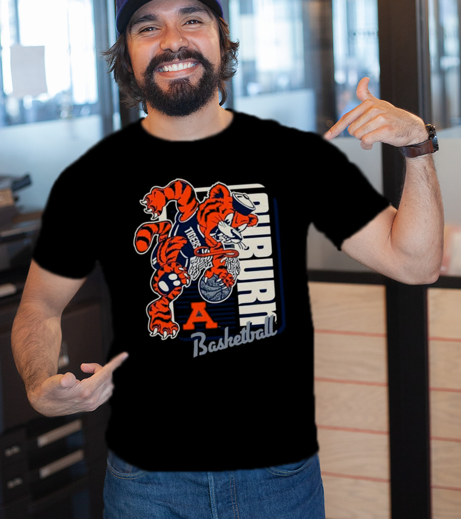 Auburn Tigers Basketball Mascot Dunk Tiger 2025 T-Shirt