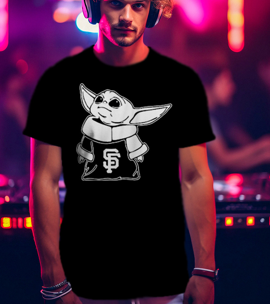 Baby Yoda SF Giants Fan Apparel T-Shirt