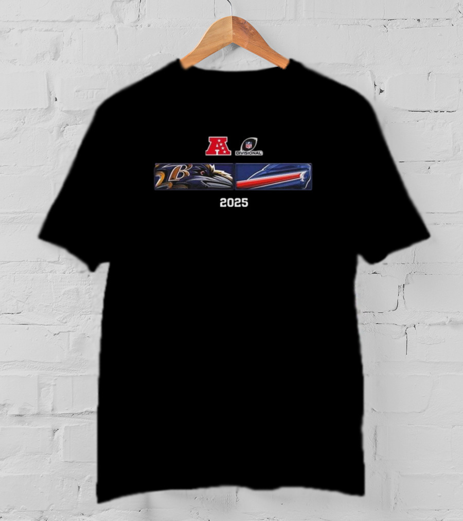 Baltimore Ravens Buffalo Bills 2025 AFC Divisional Matchup T-Shirt