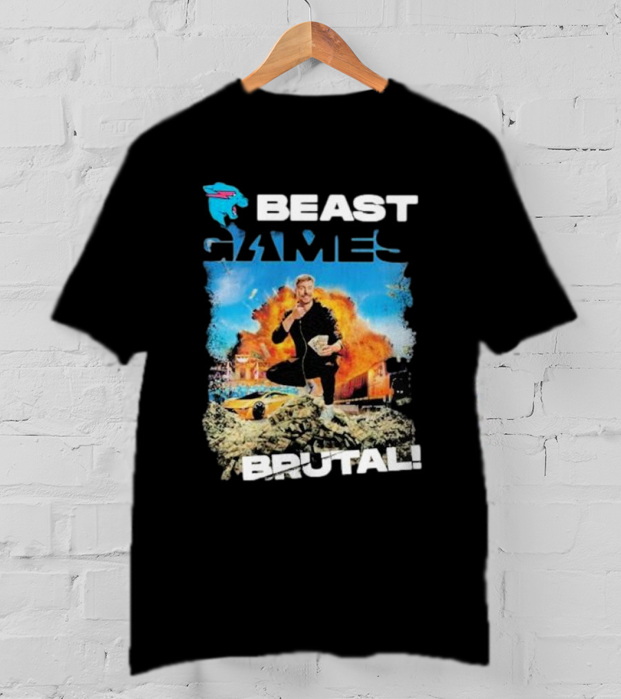 Beast Games Brutal Explosive Action Scene T-Shirt