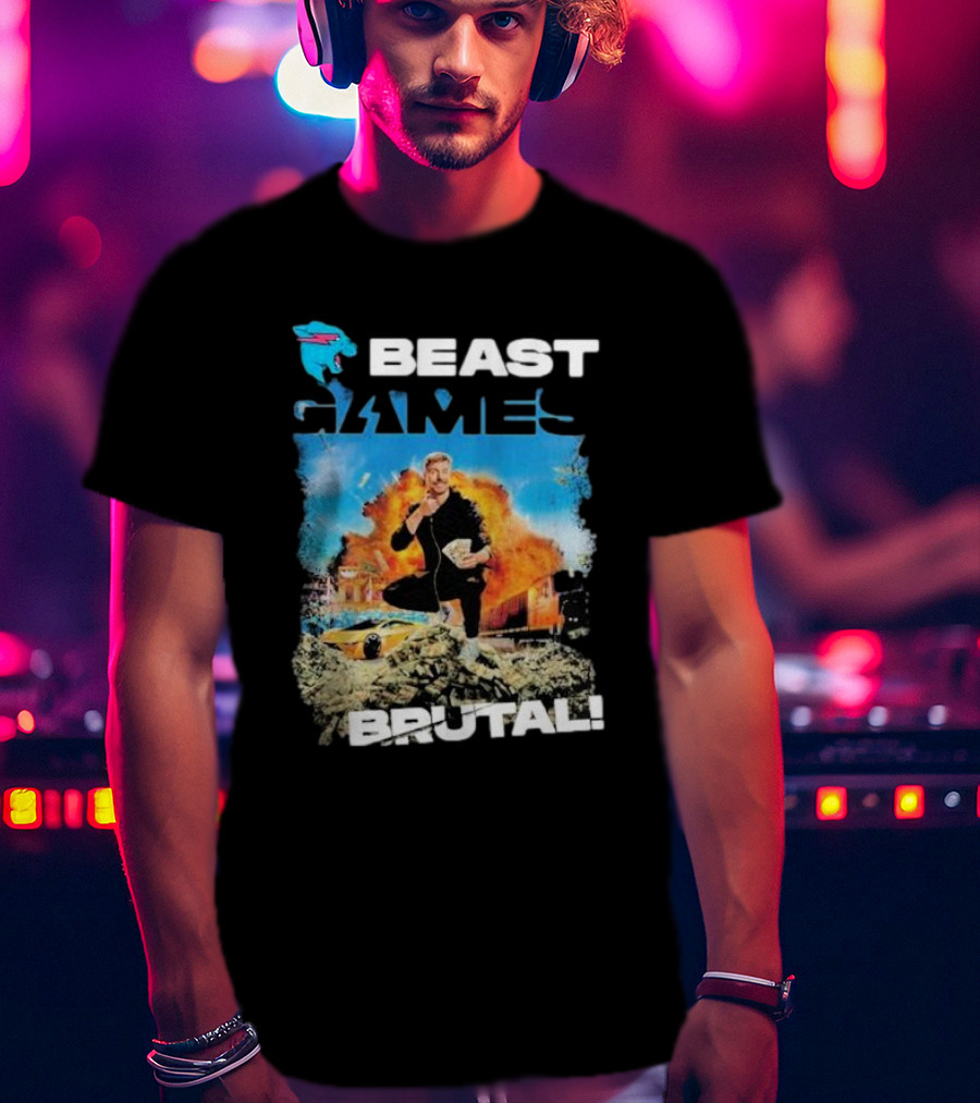 Beast Games Brutal Explosive Action Scene T-Shirt